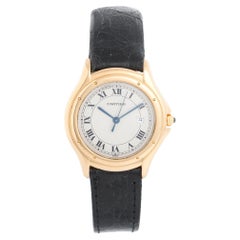Vintage Cartier Cougar Yellow Gold Ladies Quartz Watch