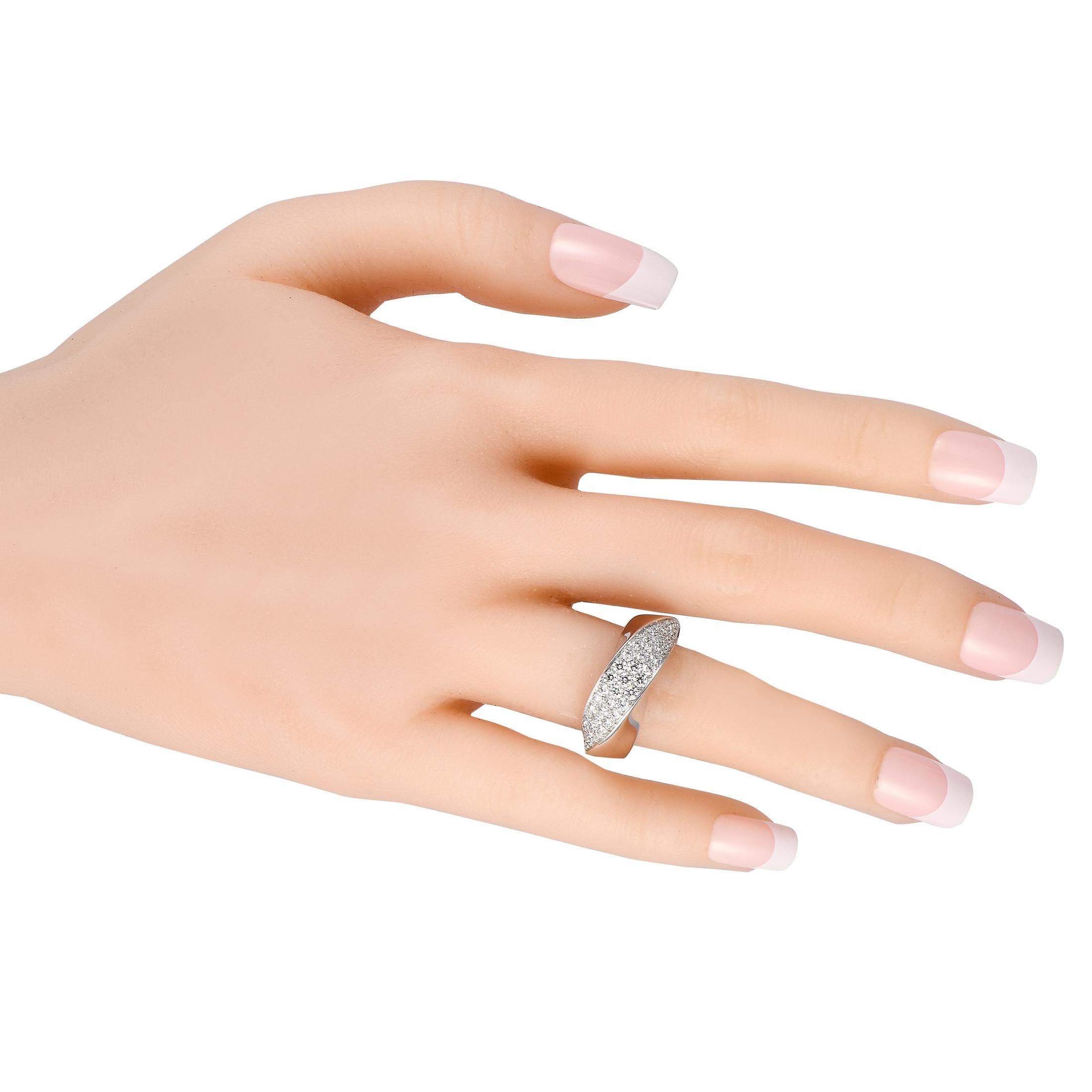 Cartier Coup d'clat 18K Weißgold 1,04 Karat Diamantring (Rundschliff)