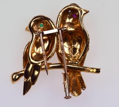 Cartier "Couple Inséparable" Birds Brooch