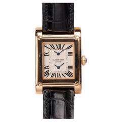 Cartier CPCP Tank à Vis 2594 Dual Time 18K RG 2000s