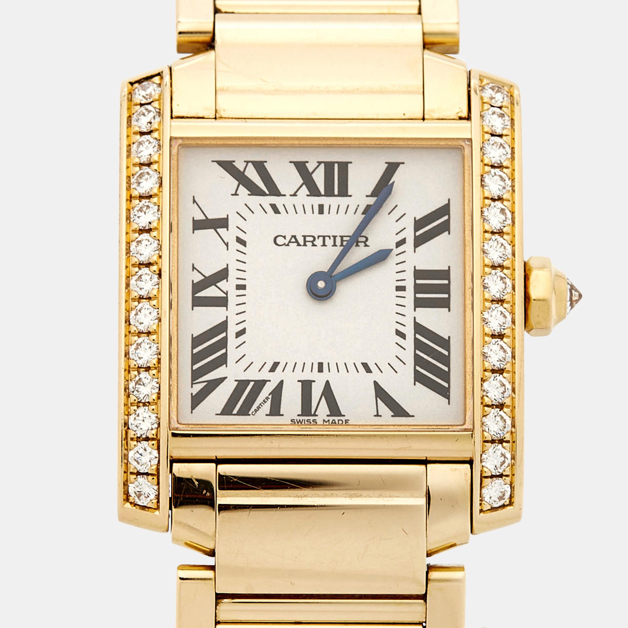 Embrace opulence with an authentic Cartier Tank Francaise WJTA0025 timepiece. A masterpiece of craftsmanship, it exudes elegance with its iconic design, Swiss precision, and exquisite materials, keeping your style always classy.

Includes
Original