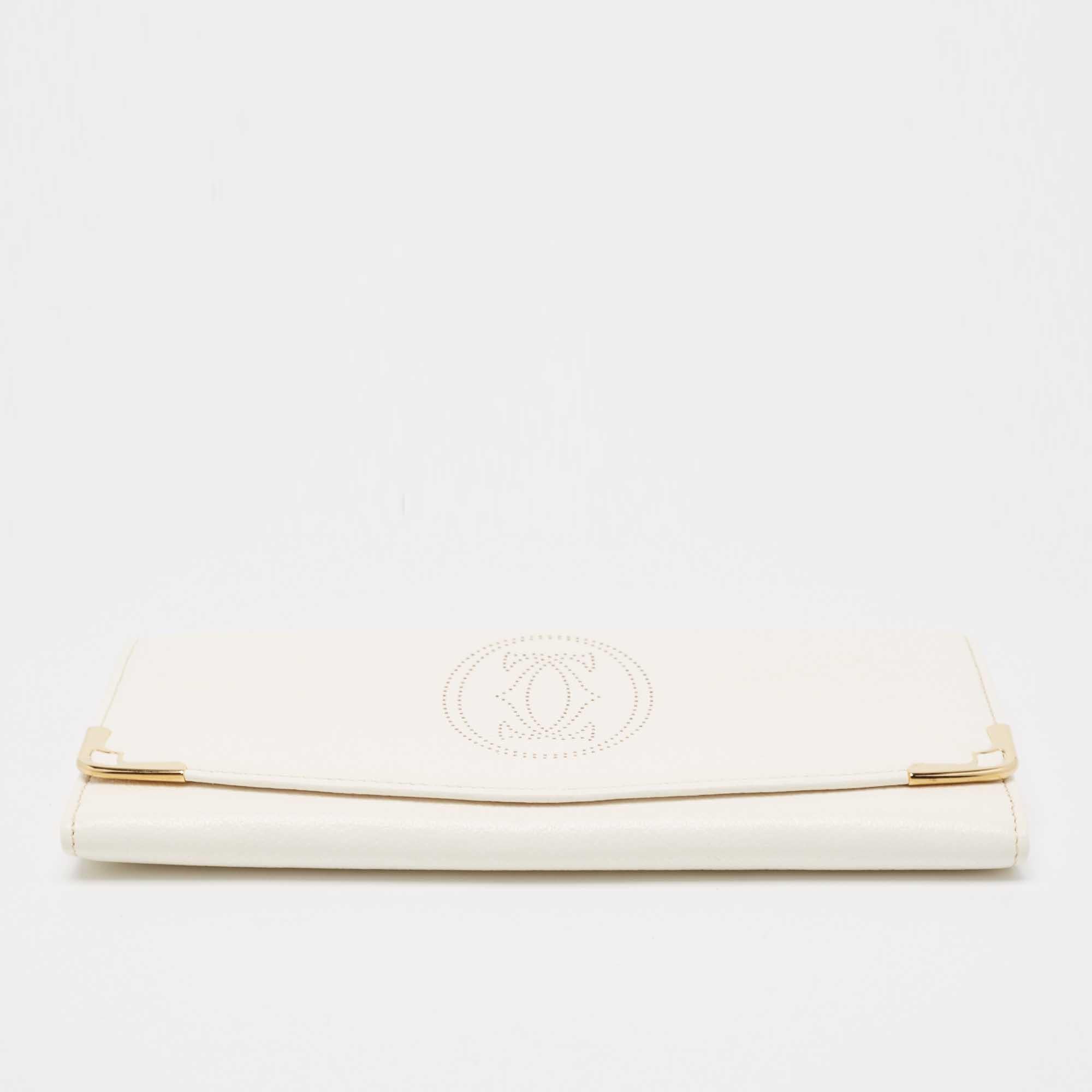 Women's Cartier Cream Leather Marcello de Cartier Flap Wallet
