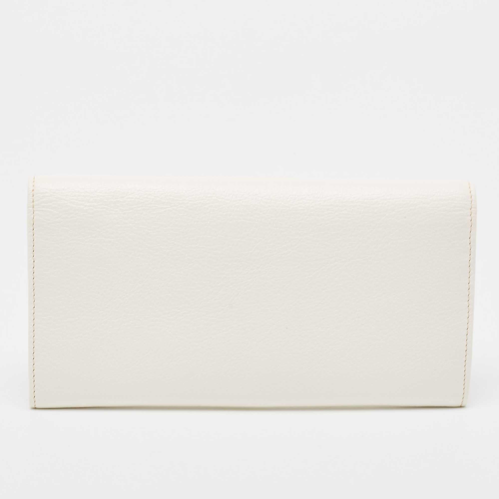 Cartier Cream Leather Marcello de Cartier Flap Wallet 1