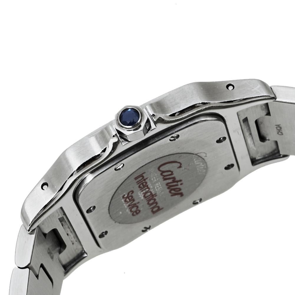 Cartier Cream Stainless Steel Santos 1564 Women's Wristwatch 29MM 3