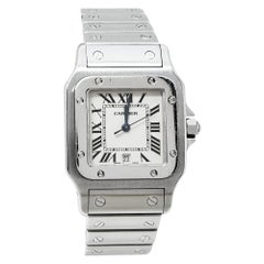 Cartier Cream Stainless Steel Santos 1564 Women's Wristwatch 29MM