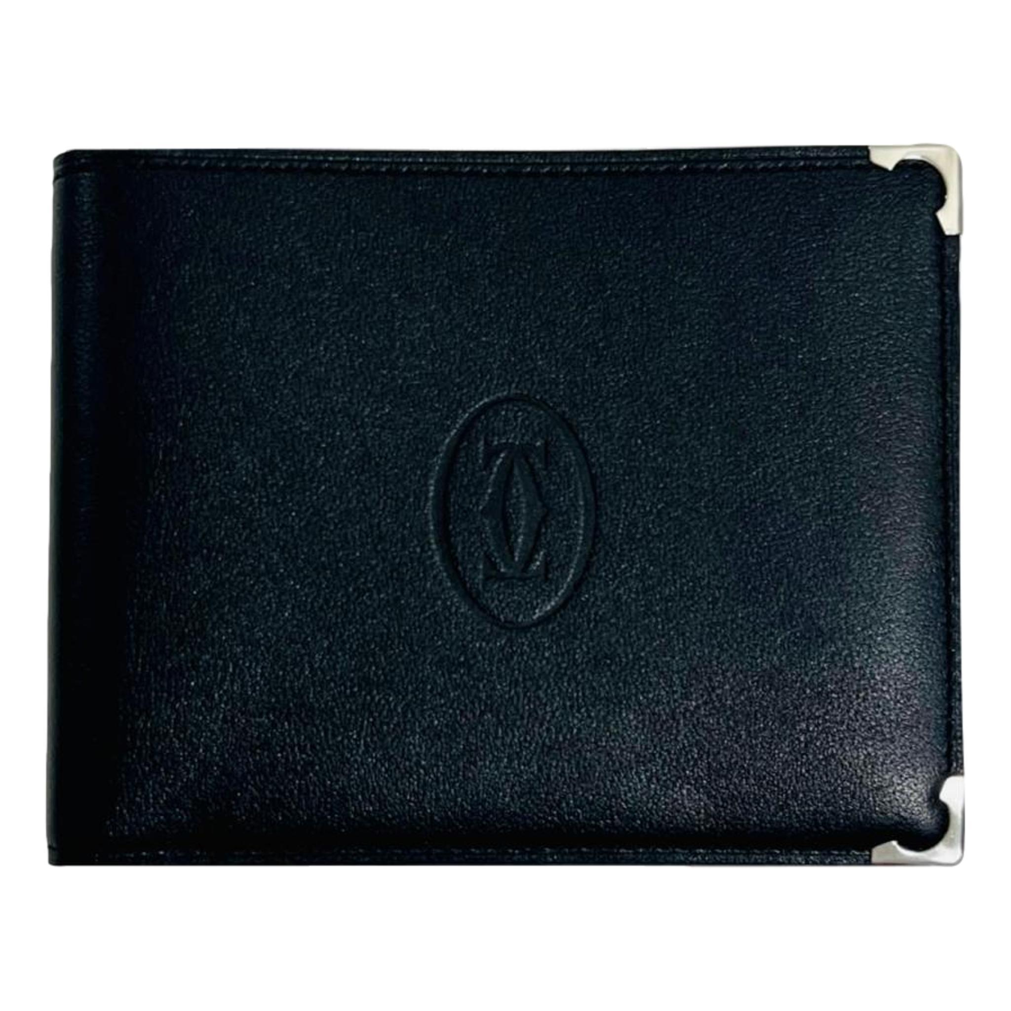 Women's Cartier Credit Card Leather Wallet For Sale