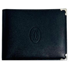 Portefeuille en cuir avec carte de crédit de Cartier