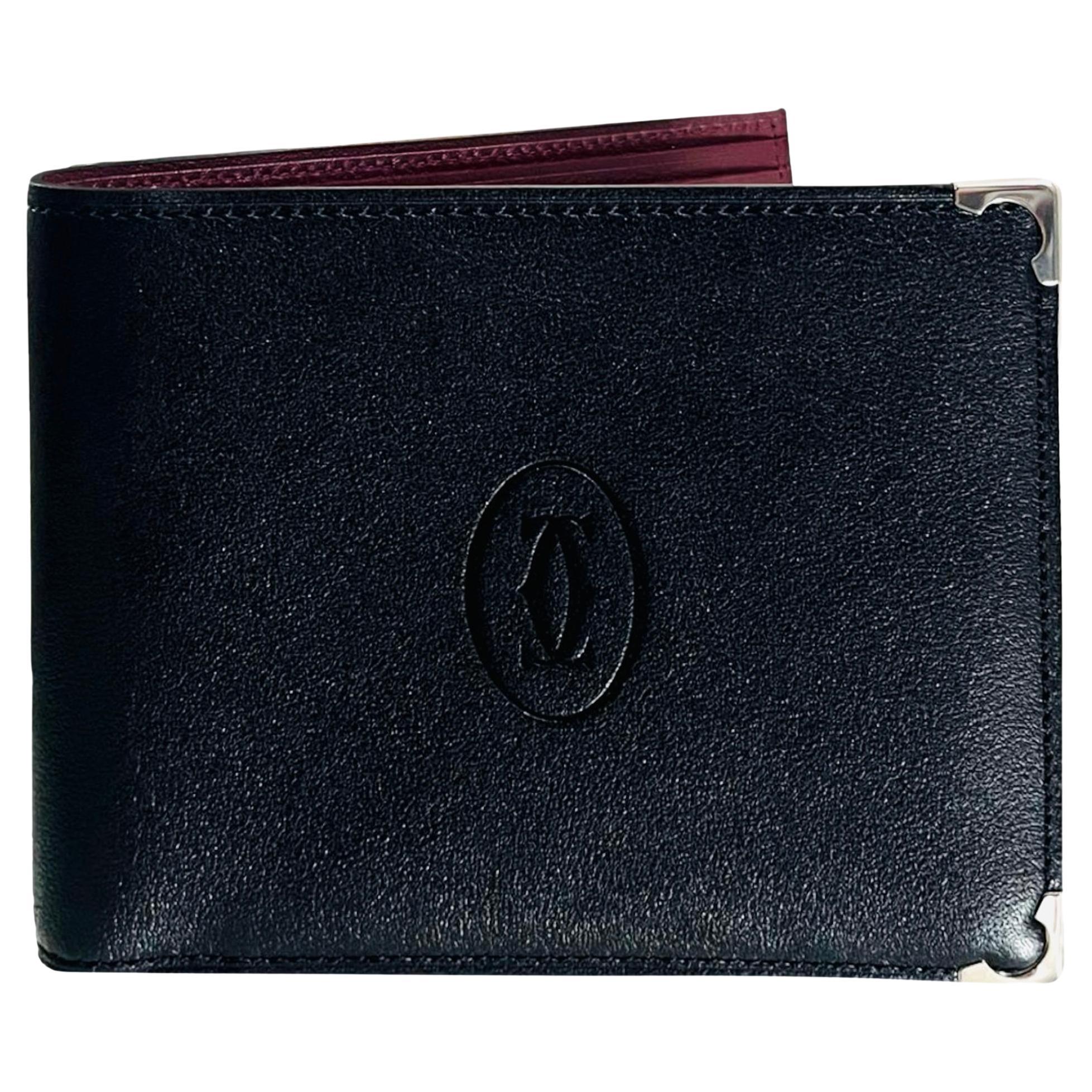 Cartier Credit Card Leather Wallet For Sale