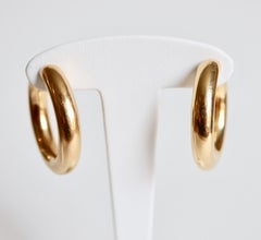 Cartier Creole Earrings in 18 Karat Yellow Gold
