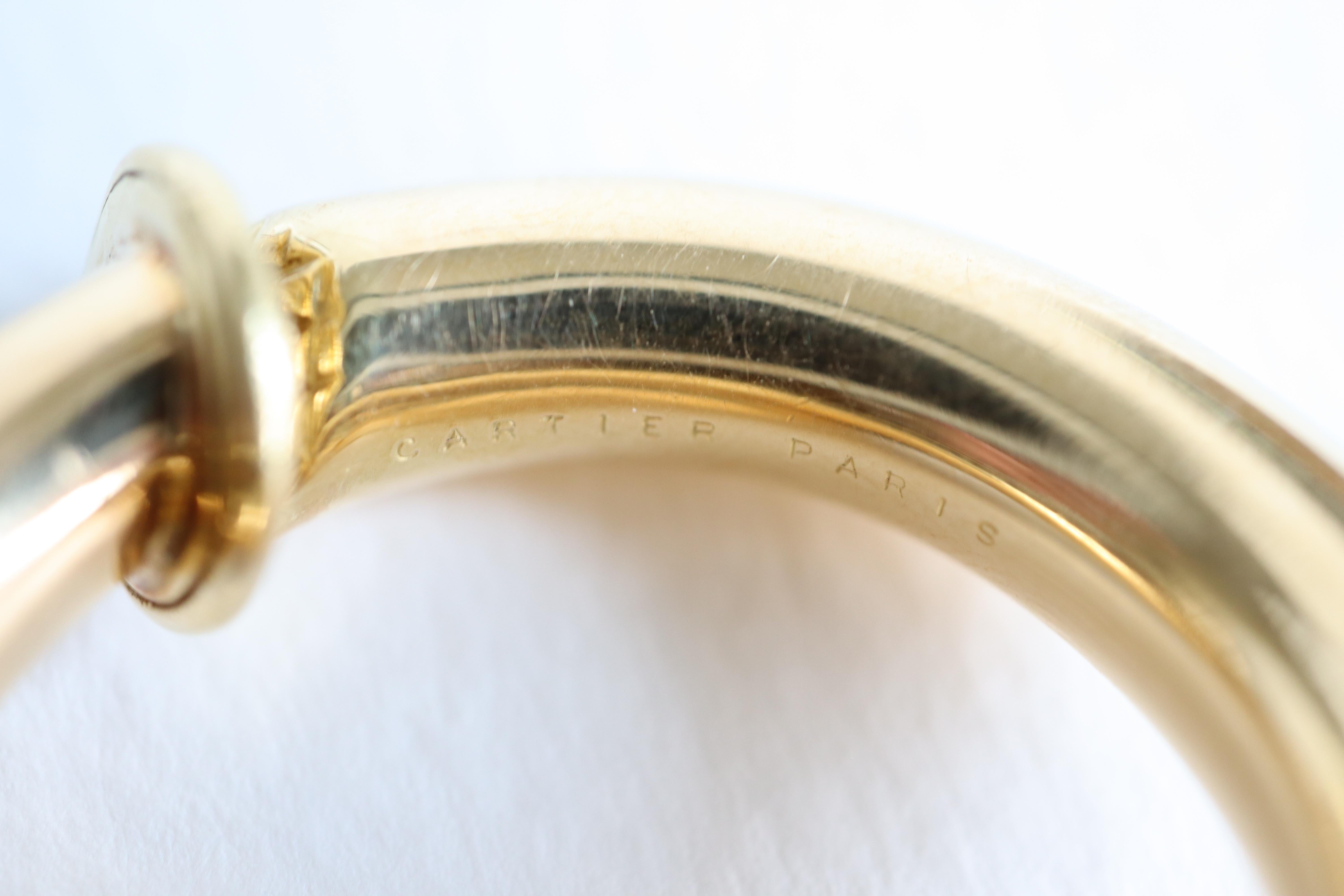 Cartier Creole Earrings in 18 Karat Yellow Gold 2