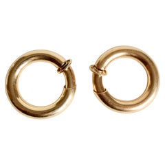 Cartier Creole Earrings in 18 Karat Yellow Gold