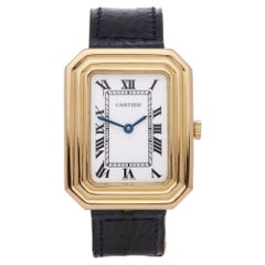Cartier Cristallor Paris Ladies Yellow Gold Enamel Dial Watch