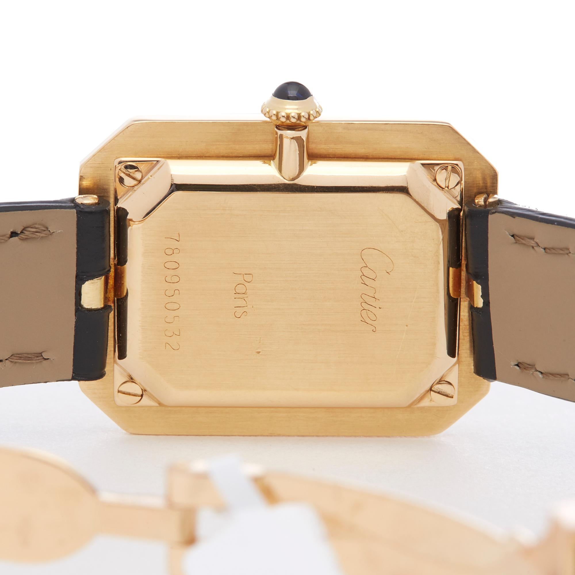 Cartier Cristallor Paris Mecanique 18 Karat Yellow Gold In Excellent Condition In Bishops Stortford, Hertfordshire