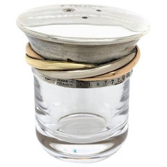 Porta sale e pepe in cristallo e argento Cartier