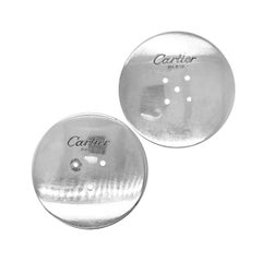 Cartier Crystal and Silver Covered Salt and Pepper Holder