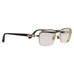 Cartier CT02880 Eye Glasses Silver Navy Blue Rectangular Frames C Decor Buff