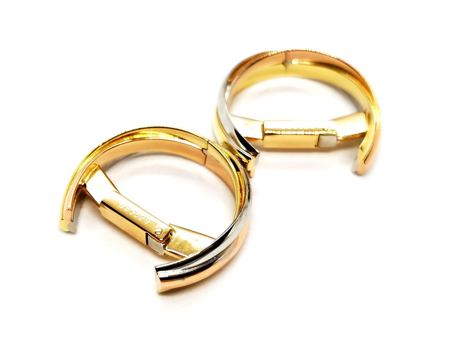Cartier Cufflinks Trinity White Gold For Sale 5