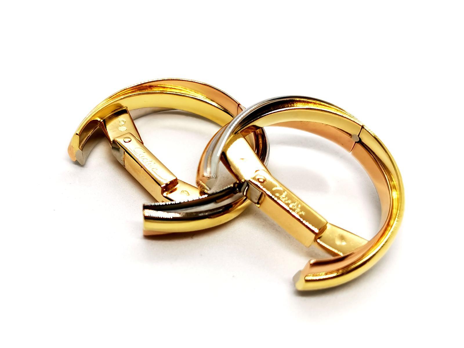 Cartier Cufflinks Trinity White Gold For Sale 7