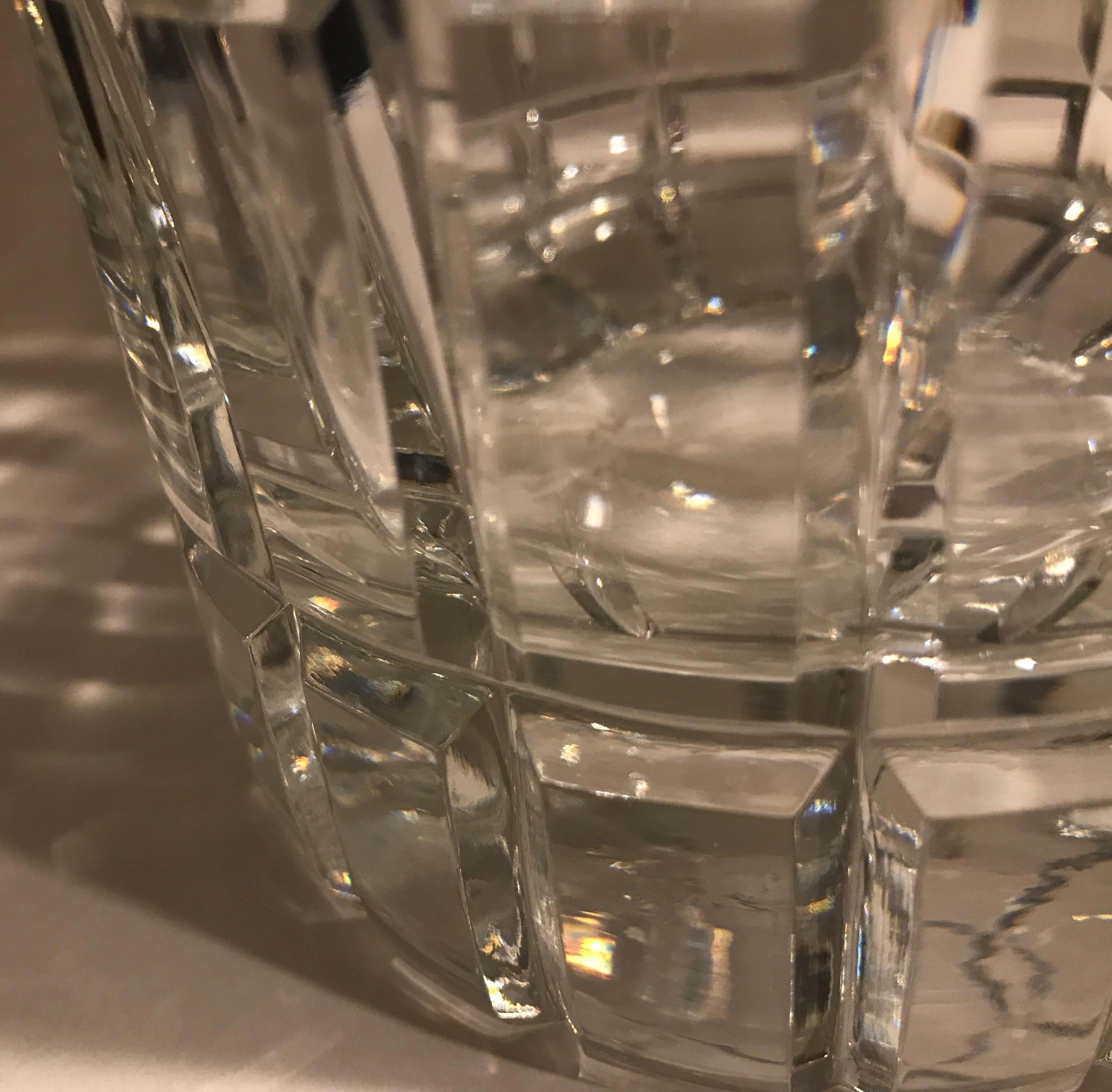 Vase cylindrique en cristal Cartier 1