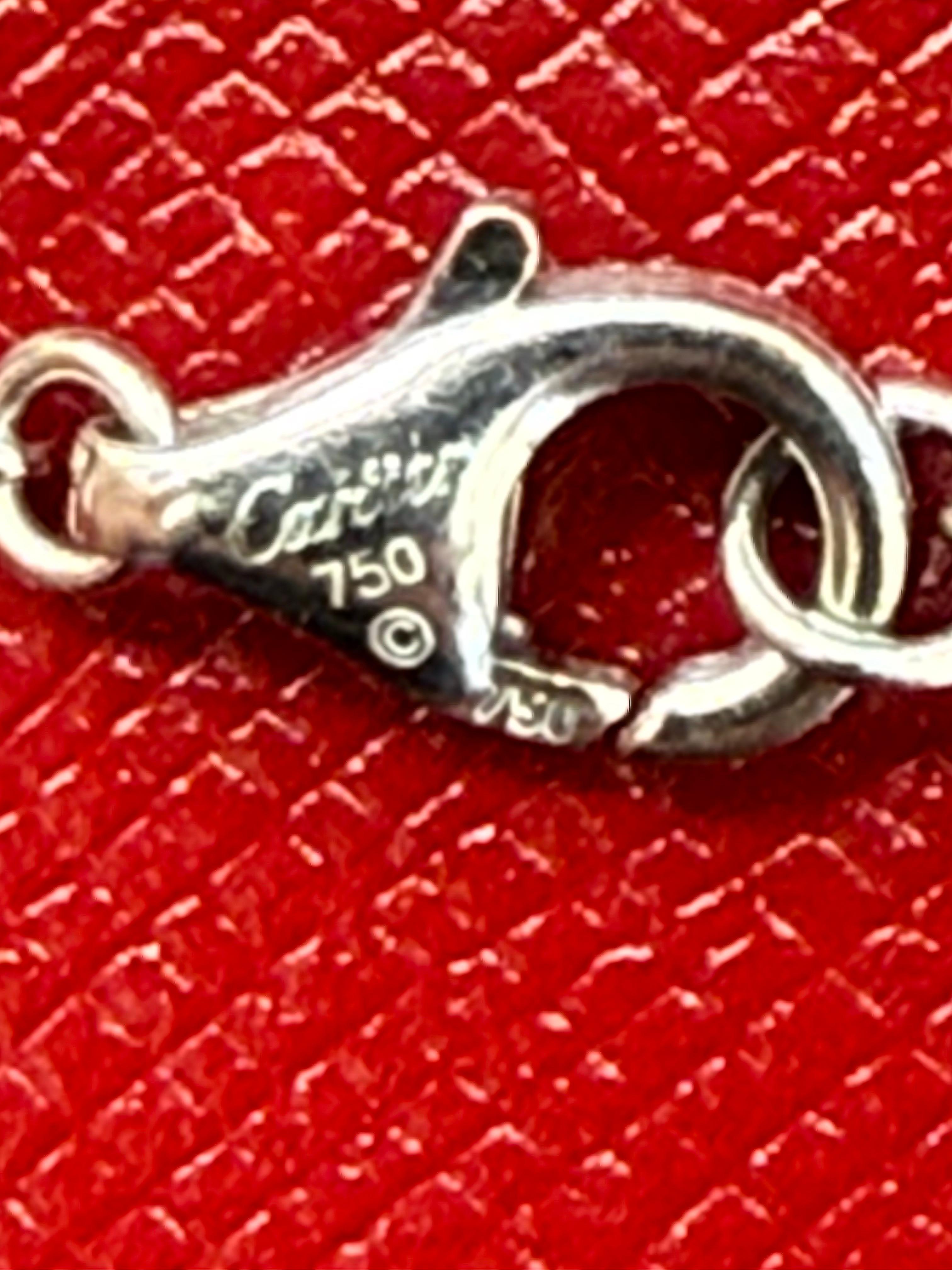 Cartier, D’ amour , A Diamond Pendant Necklace 18K White Gold For Sale 7