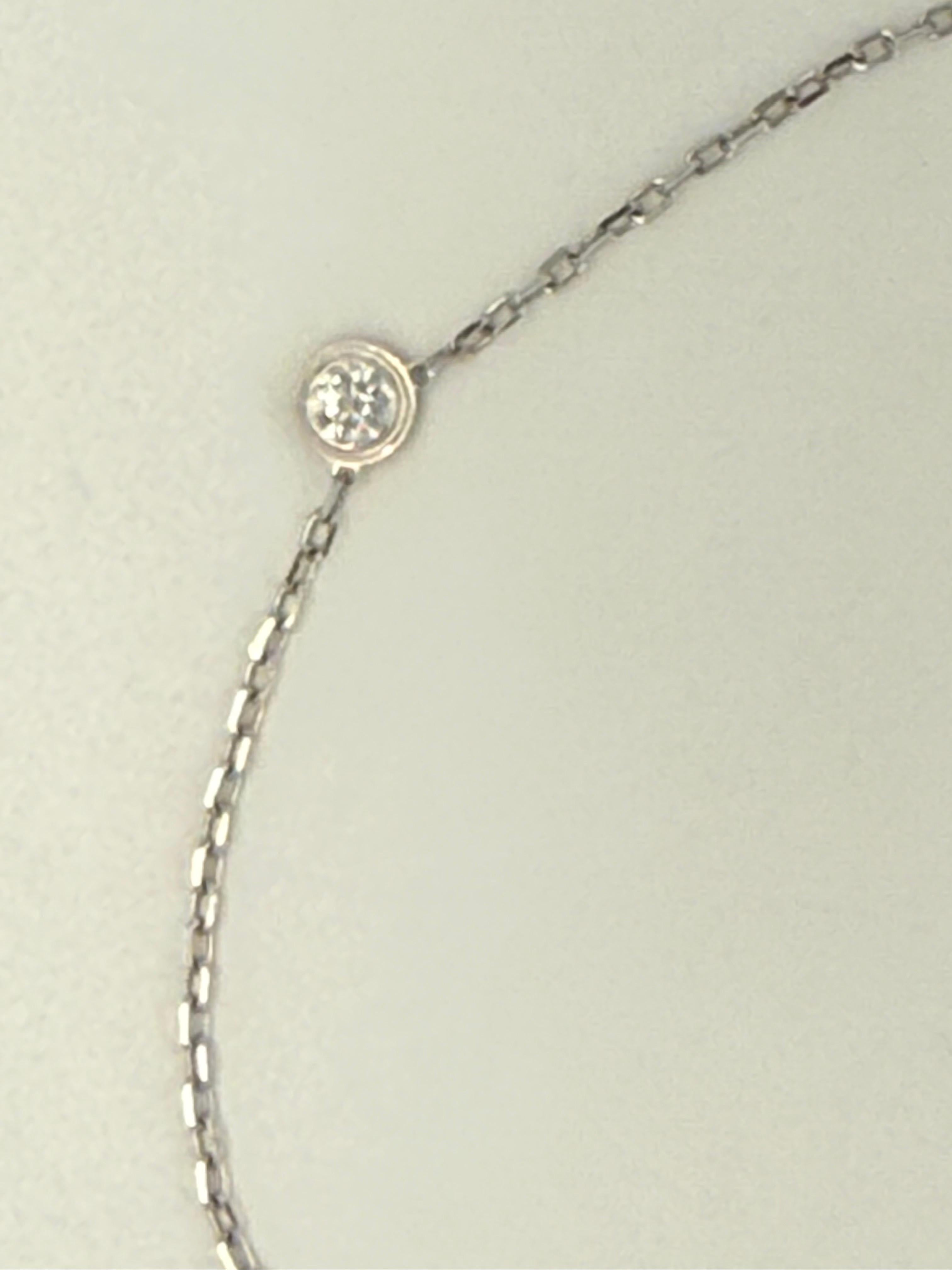 Women's or Men's Cartier, D’ amour , A Diamond Pendant Necklace 18K White Gold For Sale
