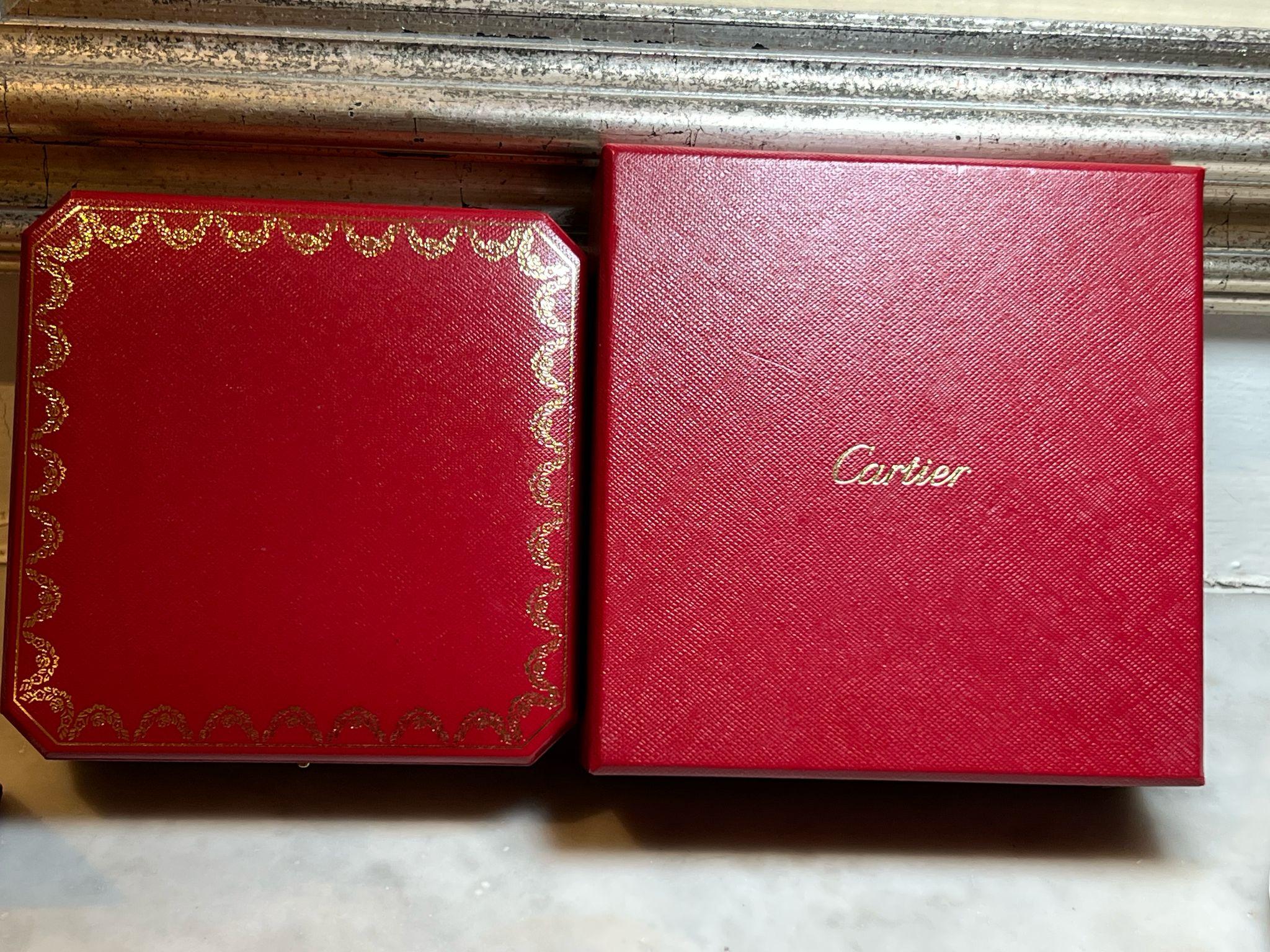 Cartier d’Amour 18ct White Gold XS Diamond Necklace 0.09ct For Sale 2