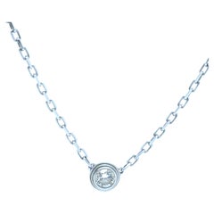 Cartier d’Amour 18ct White Gold XS Diamond Necklace 0.09ct
