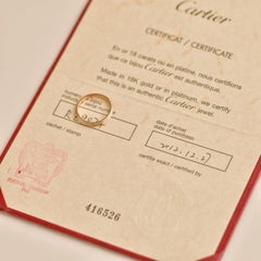 Cartier D'Amour 18k Rose Gold Diamond Wedding Ring Size 51