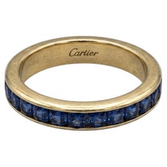 Cartier D'Amour Ewigkeitsring aus 18 Karat Roségold mit Saphiren