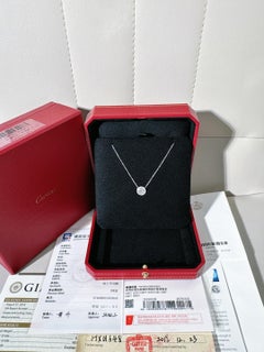 Cartier D'Amour 18K White-Gold Full-Paved Diamond Necklace