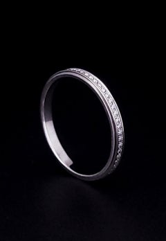 Cartier D'Amour 2.3mm Platinum Diamond Wedding Band Ring
