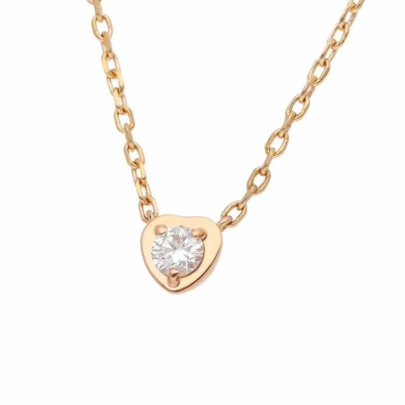 ■Item Number: 24010110
■Brand: Cartier
■Product Name: Diamants Légers Heart Necklace
■Product/Model Number: B7059400
■Material: 1P Diamond (Approx. 0.14ct), 750 K18 PG Pink Gold
■Weight: Approx. 3.3g
■Neck Circumference: Approx.