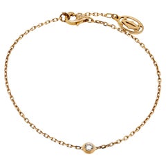 Cartier D'Amour Diamond 18k Rose Gold Small Model Bracelet