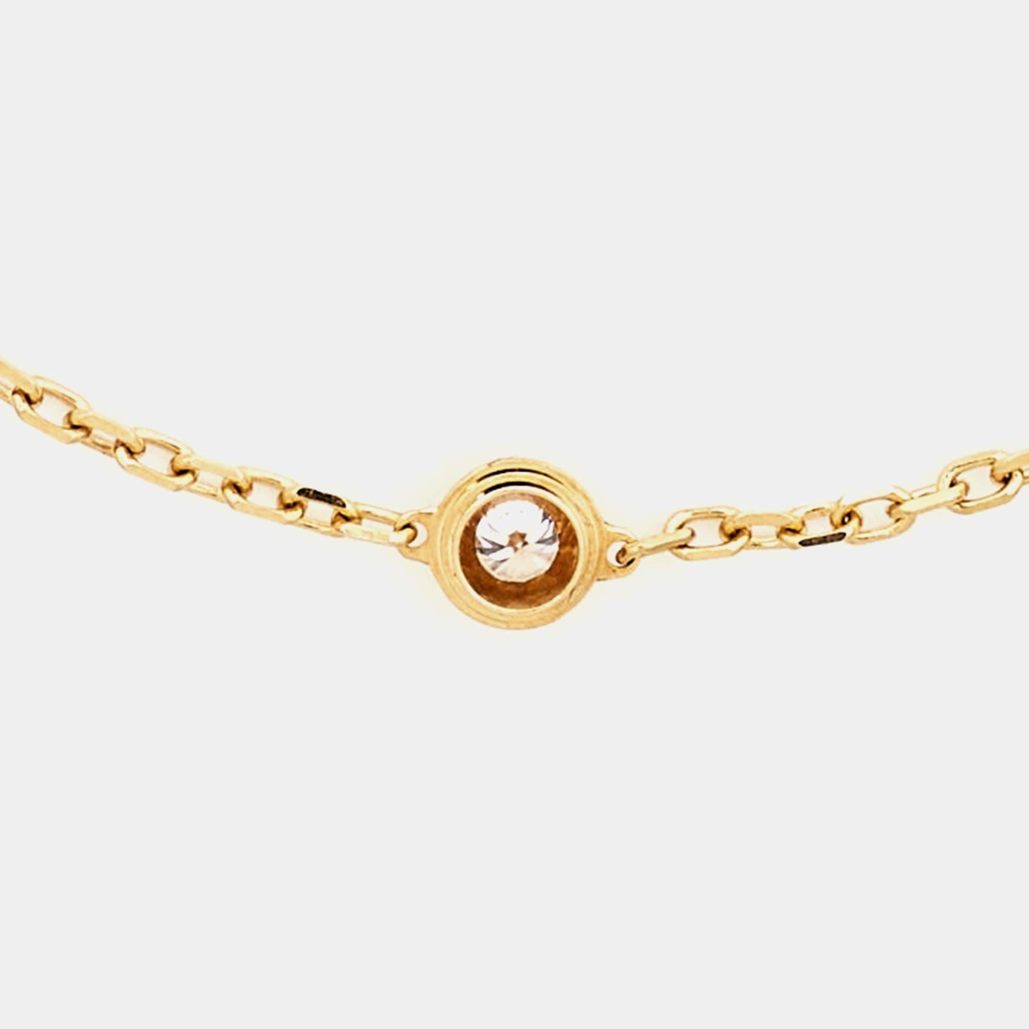 Cartier D'Amour Diamond 18k Yellow Gold Small Model Bracelet 2