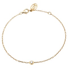 Cartier D'Amour Diamond 18k Yellow Gold Small Model Bracelet