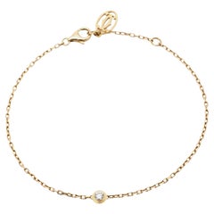 Cartier D'Amour Diamond 18k Yellow Gold Small Model Bracelet