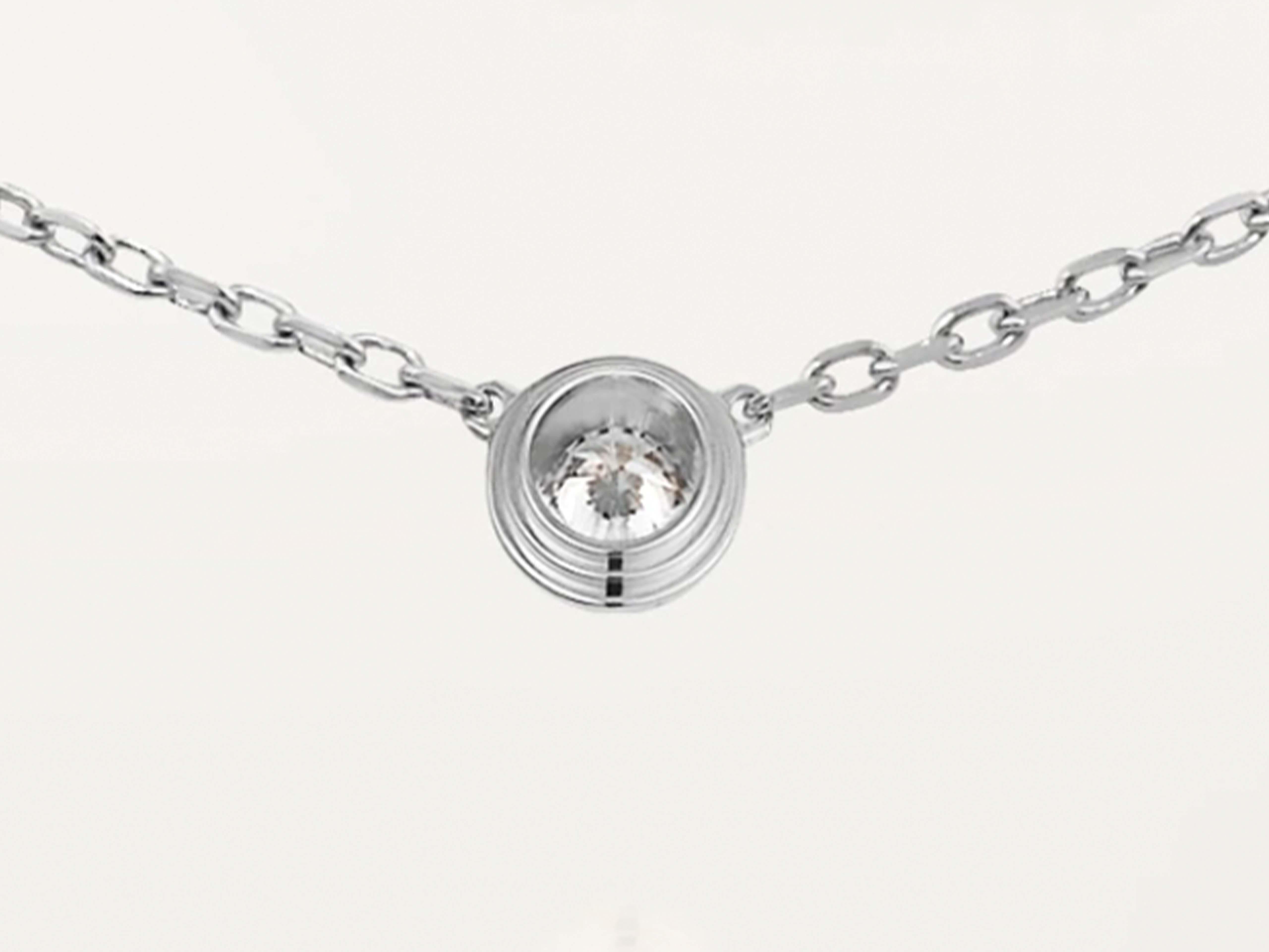 Cartier D'amour Diamond Necklace in 18k White Gold 2