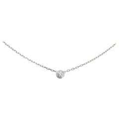 Collana con diamanti Cartier D'amour in oro bianco 18 carati