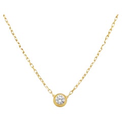 Cartier D'Amour Diamond Pendant Necklace 18K Yellow Gold Large Model