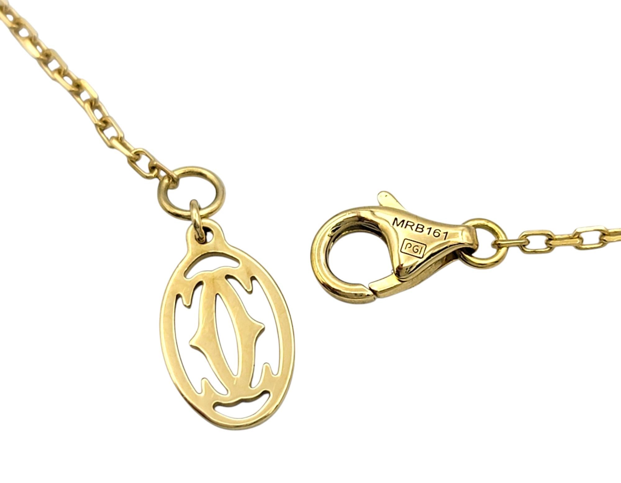 Cartier D'Amour Diamond Solitaire Pendant Necklace Large Model in 18 Karat Gold In Good Condition In Scottsdale, AZ