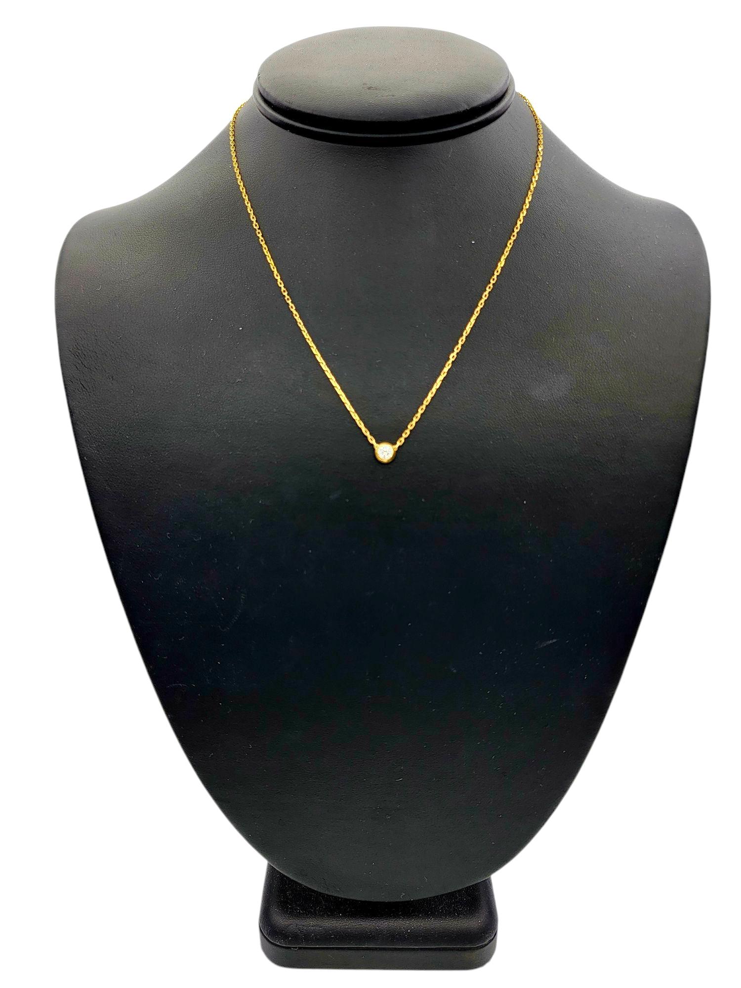 Cartier D'Amour Diamond Solitaire Pendant Necklace Large Model in 18 Karat Gold 2
