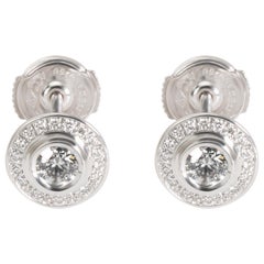 Cartier D'Amour Diamond Stud Earring in 18 Karat White Gold 0.56 Carat