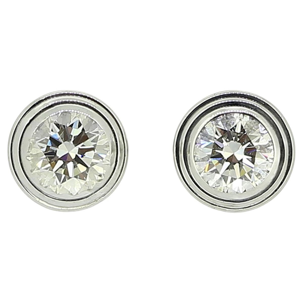 Cartier d'Amour Diamond Stud Earrings For Sale