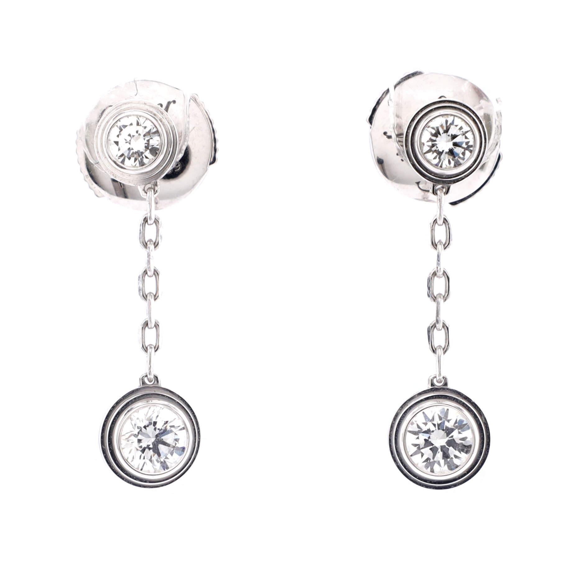 Condition: Great. Minor wear throughout.
Accessories: No Accessories
Measurements: Height/Length: 20.00 mm, Width: 5.45 mm
Designer: Cartier
Model: D'Amour Drop Earrings 18K White Gold and Diamonds
Exterior Color: White Gold
Item Number: 184294/362