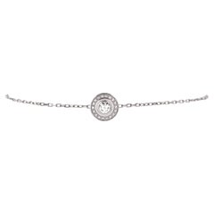 Cartier D'Amour Halo Station Bracelet 18K White Gold and Diamonds