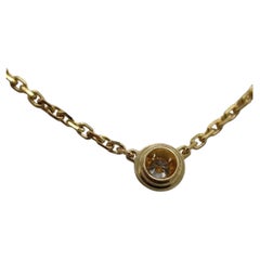 Collier D'Amour Mini Diamant Naturel en or jaune