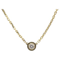 Collier D'Amour Mini Diamant Naturel en or jaune