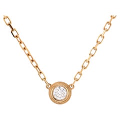 Cartier D'amour Pendant Necklace 18k Rose Gold with Diamond Small