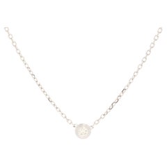 Cartier D'Amour Pendant Necklace 18K White Gold and Diamond XS