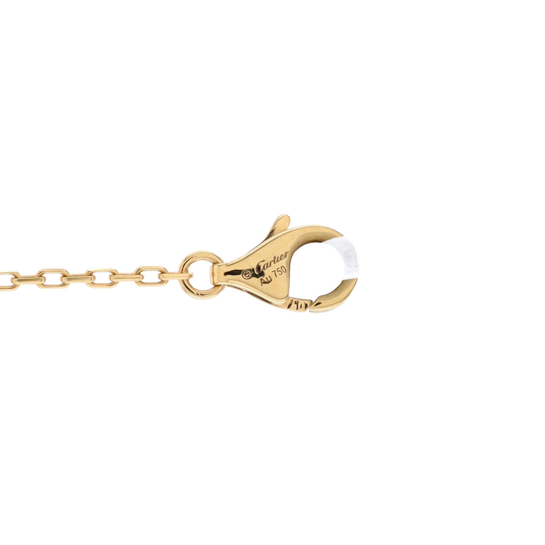 da uomo o donna Cartier D'Amour Collana in oro giallo 18 carati con diamante grande